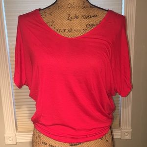 NWOT Red Dolman sleeve Tee